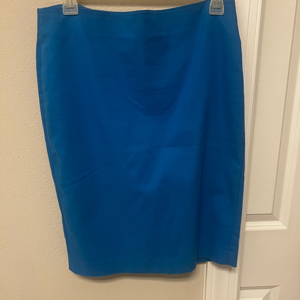 Cynthia Steffe blue lined pencil skirt